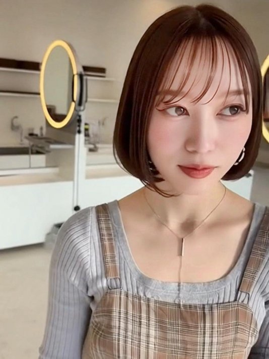 かわいいボブ