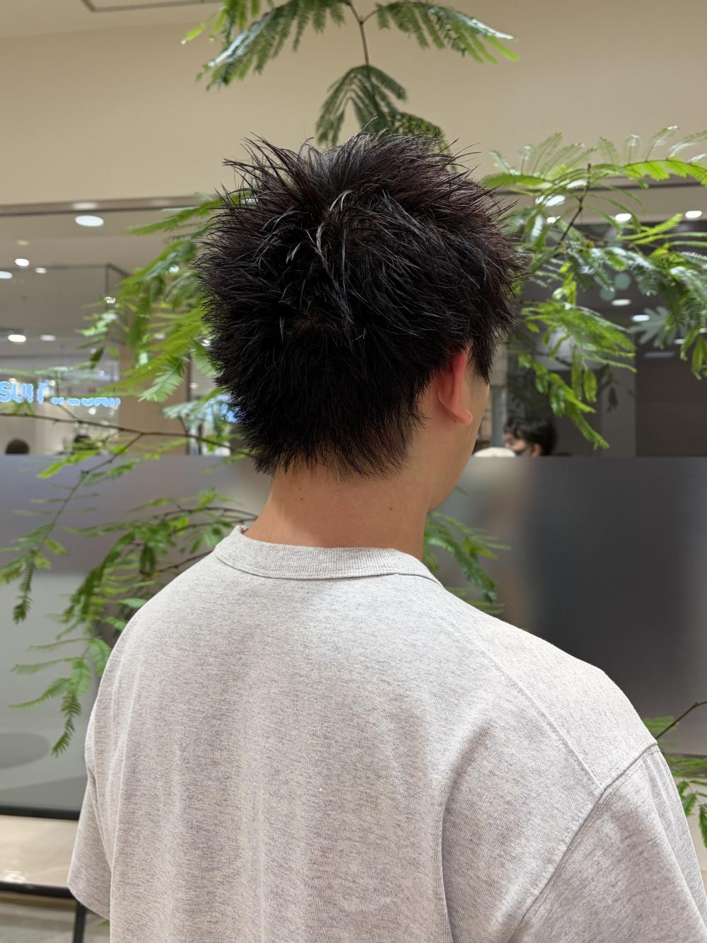 海外風太めスパイキーショート