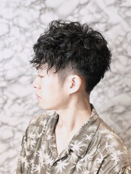 メンズパーマ/ツーブロック/マッシュショート