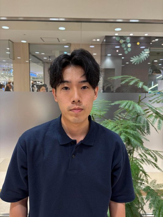 メンズ センターパートスタイル