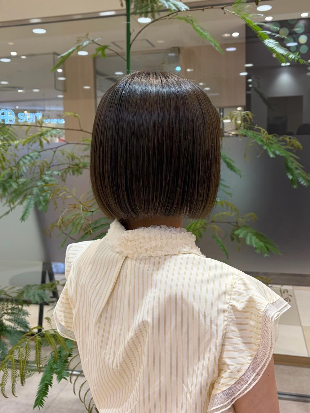 縮毛矯正×オリーブカラー