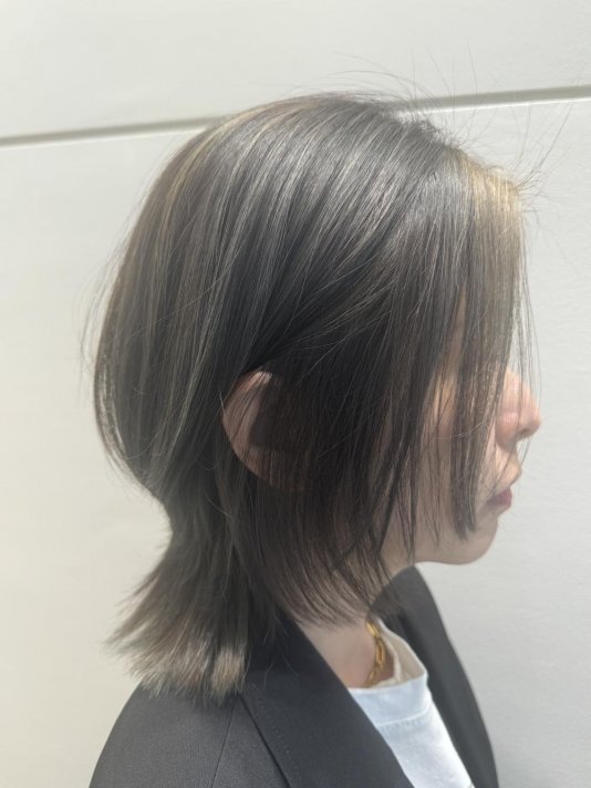 オリーブベージュハイライト