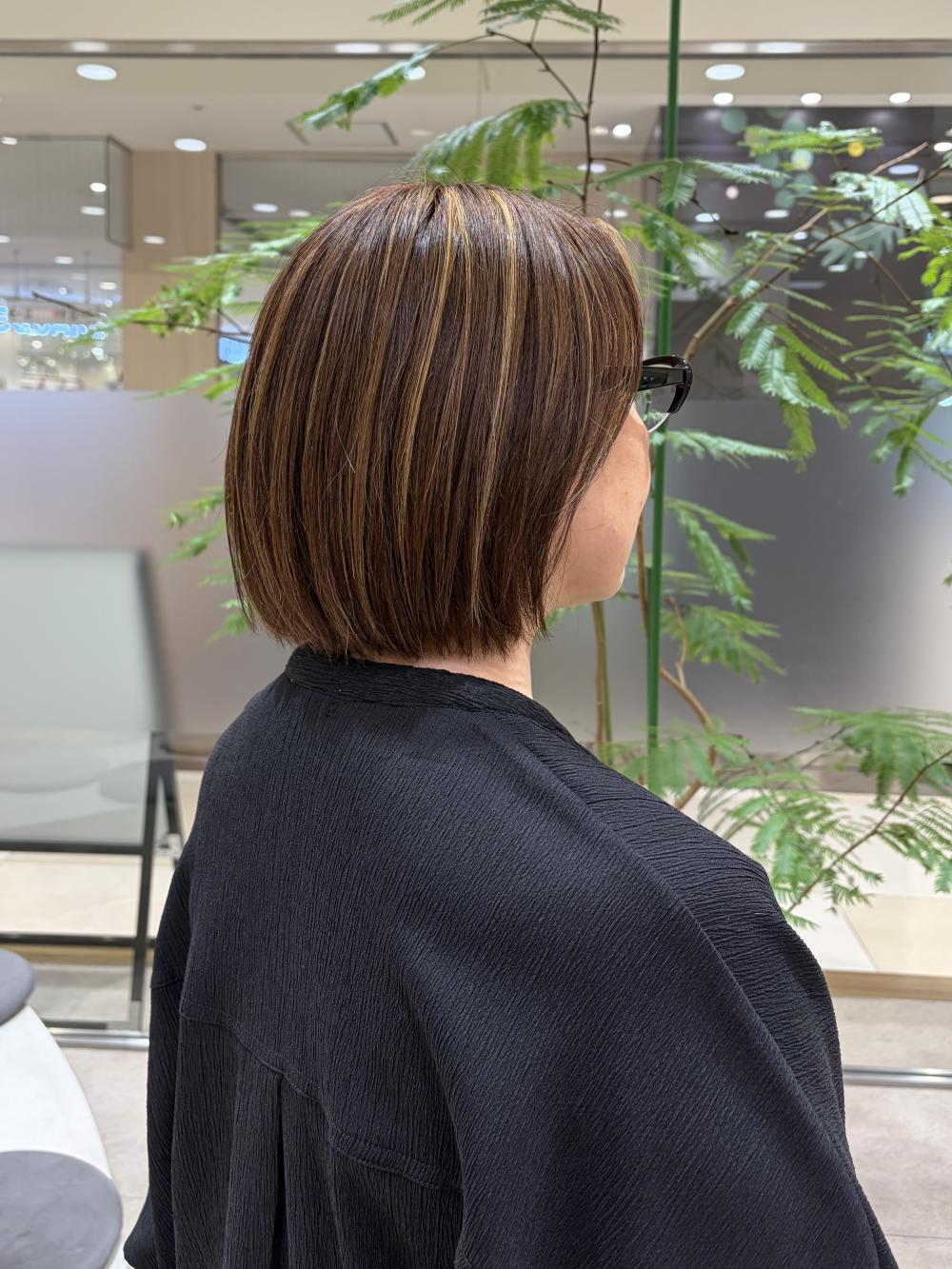 白髪ぼかしハイライト