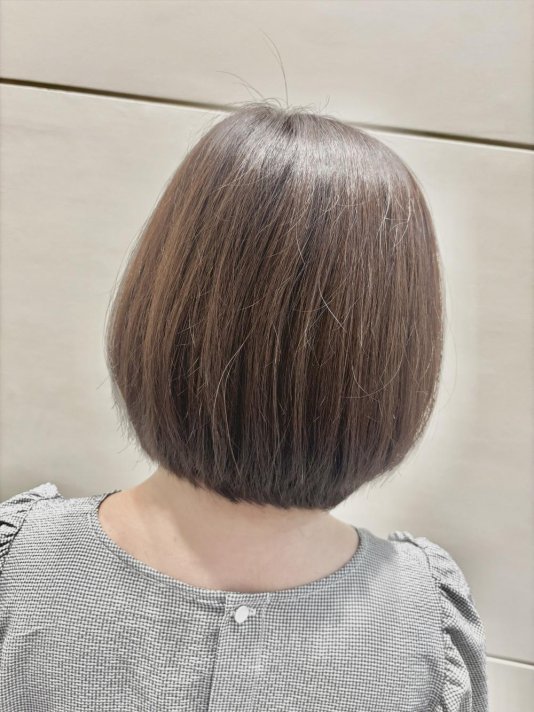 天使の輪ツヤツヤ丸みボブ