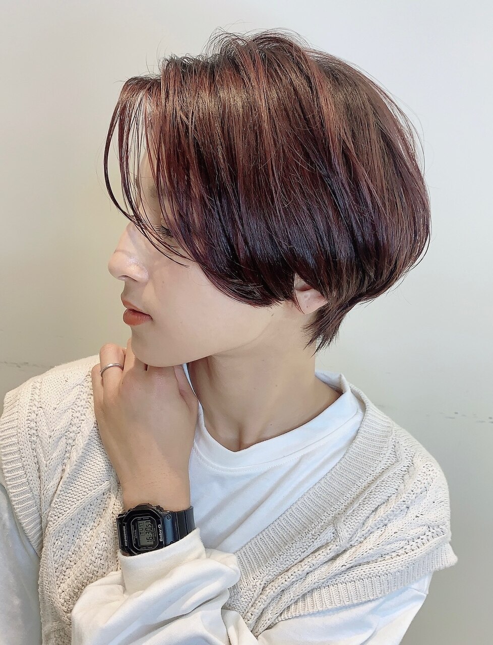 ２０代３０代４０代大人かわいい小顔ひし形ふんわりボブ