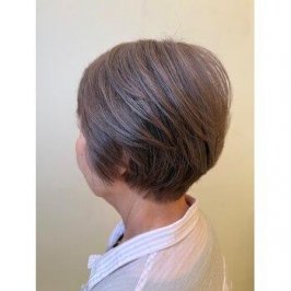 大人ナチュラルな丸みショート