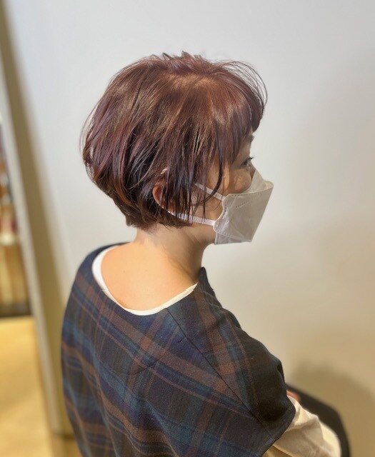２０代３０代４０代大人かわいい小顔ひし形ふんわりボブ