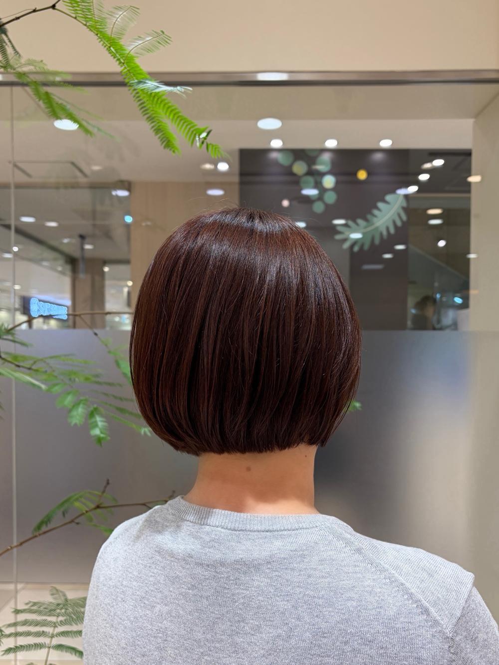 柔らかい雰囲気のショートボブ