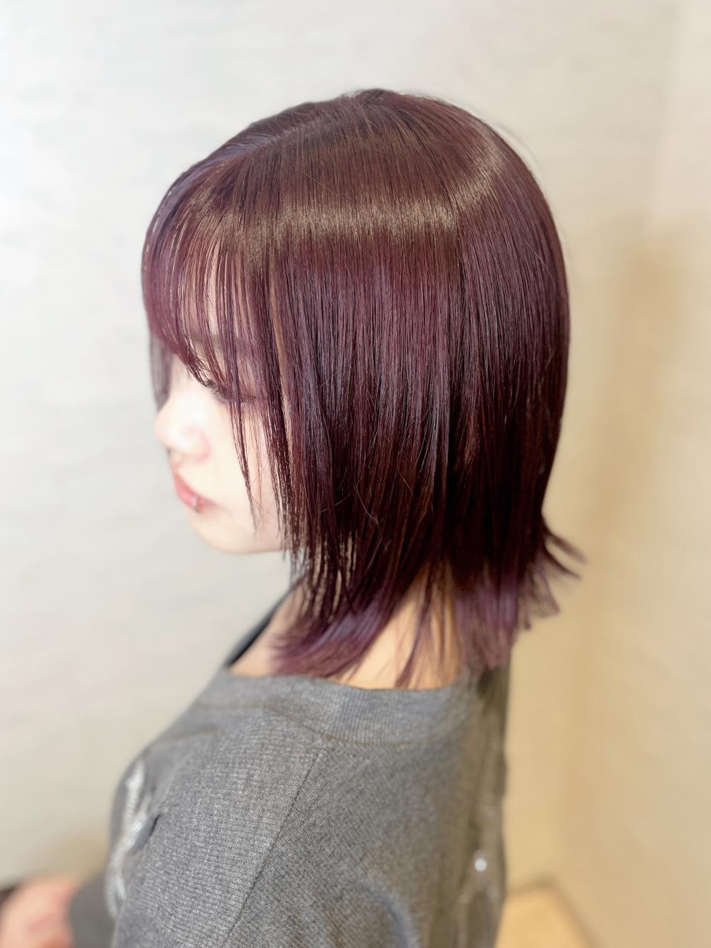 大人可愛い20代30代切りっぱなし外ハネナチュラルボブ