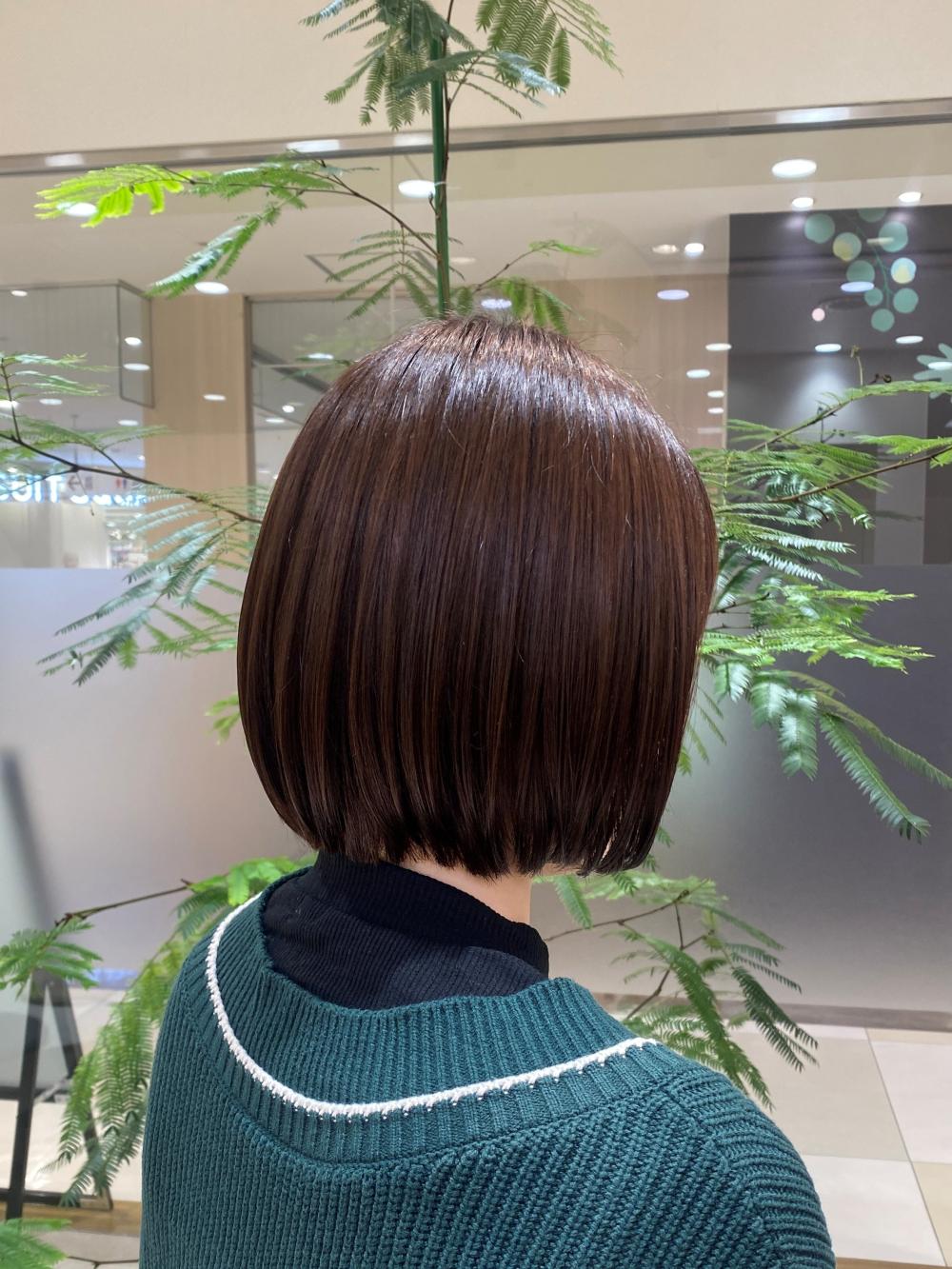 髪質改善×ぱつっとボブ