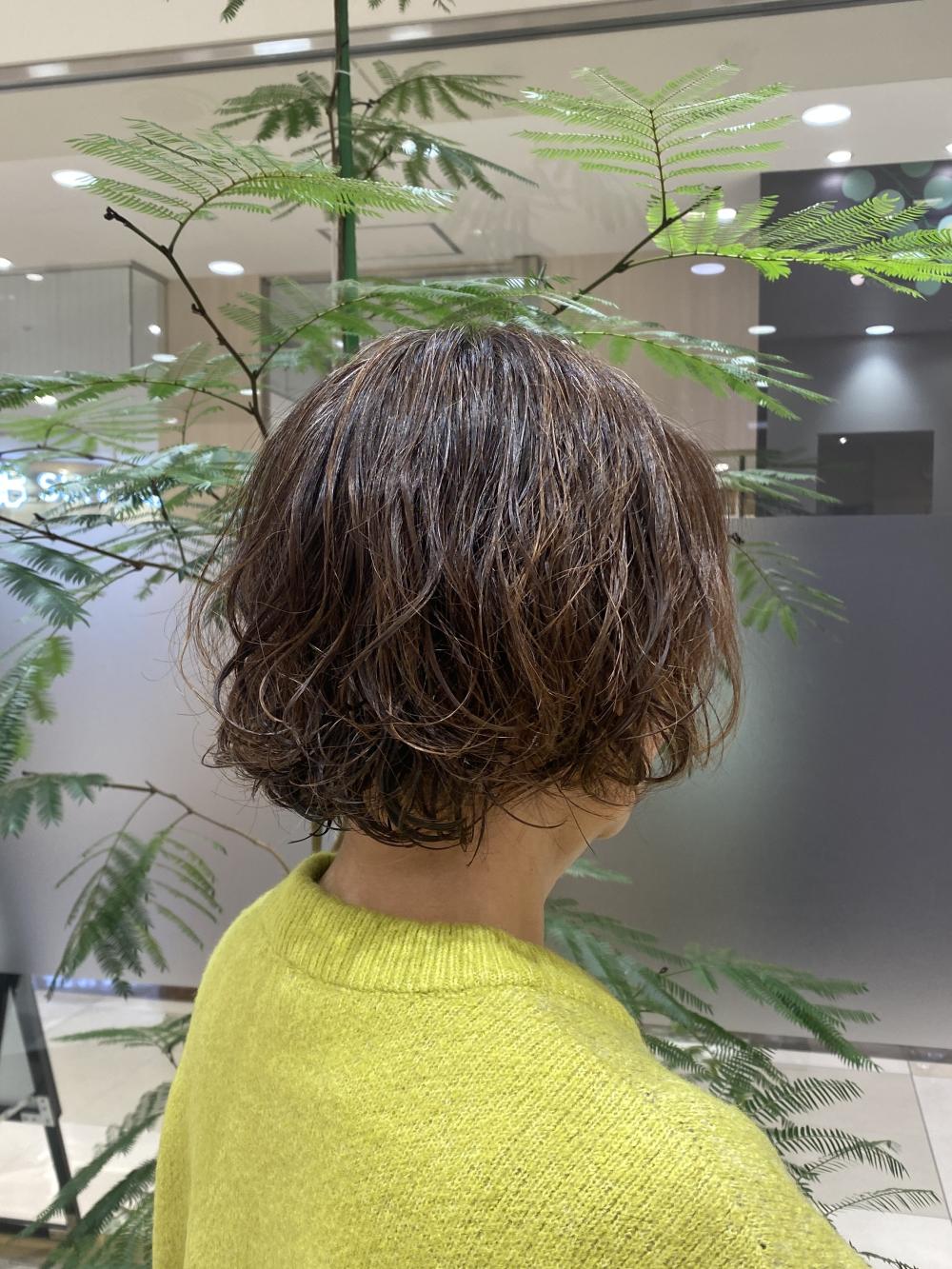 レイヤーボブパーマ
