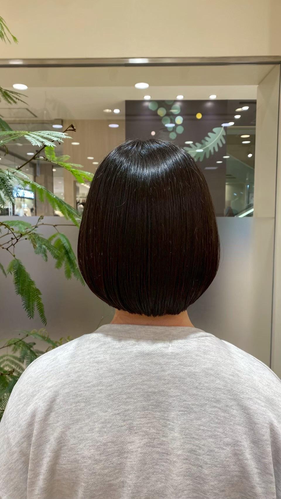 丸みのあるナチュラルボブ