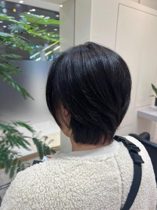 ツヤ髪ショートボブ