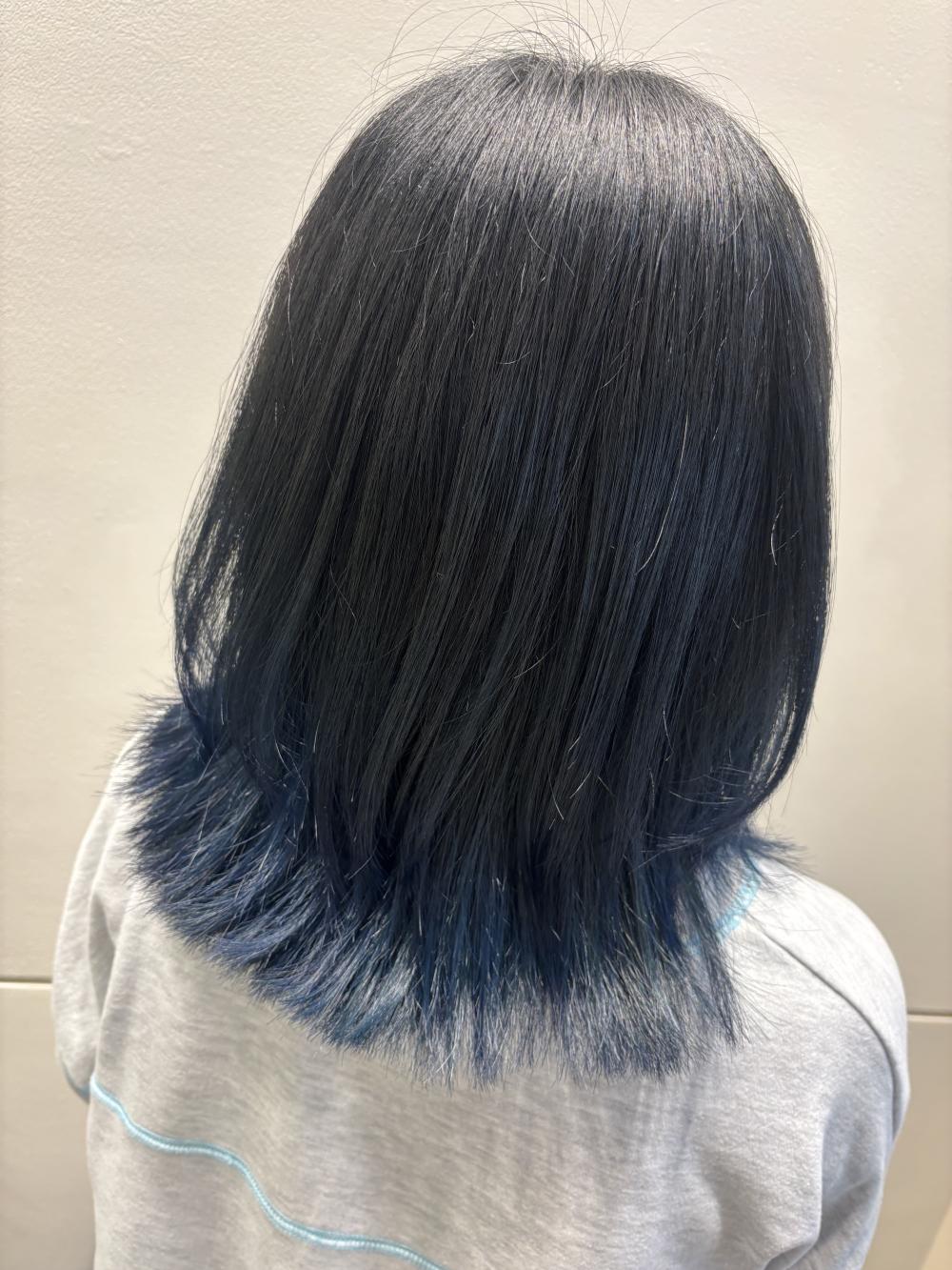 グラデーションブルーレイヤーミディ