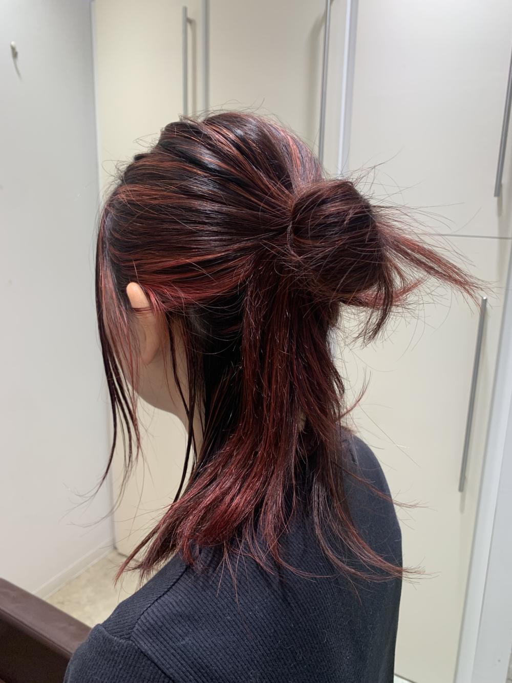 ピンク系ヘアカラー