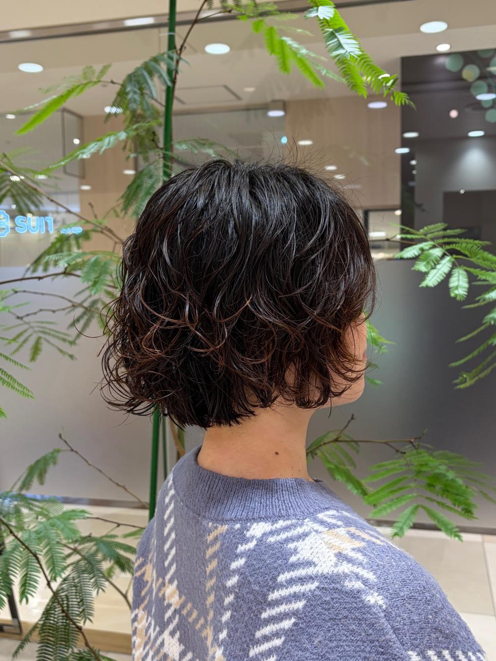 フェイスレイヤー×ボブパーマ