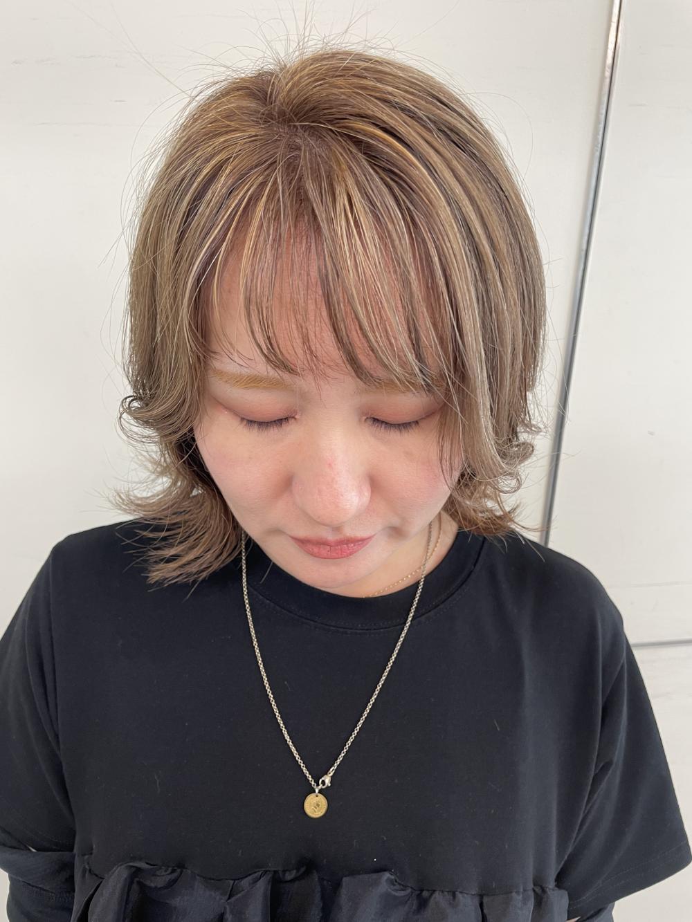 白髪ぼかしハイライト